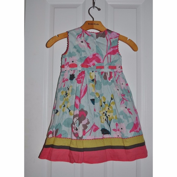 MONSOON Girl's Watercolor Floral Sleeveless Dress - Picture 5 of 5